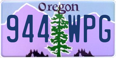 OR license plate 944WPG
