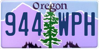 OR license plate 944WPH