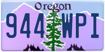 OR license plate 944WPI