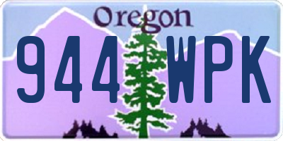 OR license plate 944WPK