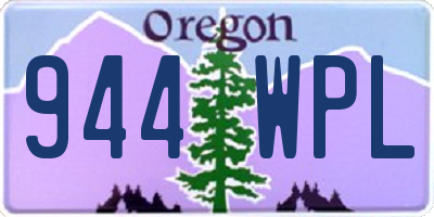 OR license plate 944WPL
