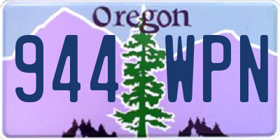 OR license plate 944WPN