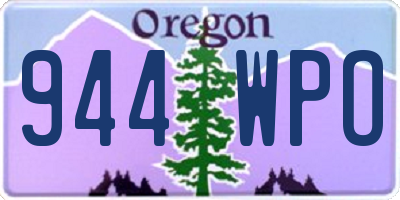 OR license plate 944WPO