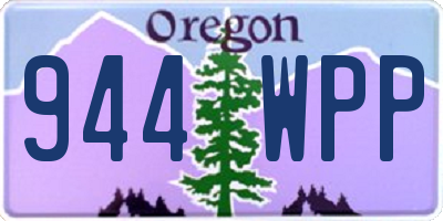OR license plate 944WPP