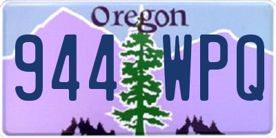 OR license plate 944WPQ