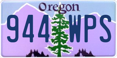 OR license plate 944WPS