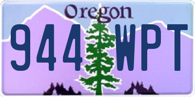 OR license plate 944WPT
