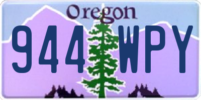 OR license plate 944WPY