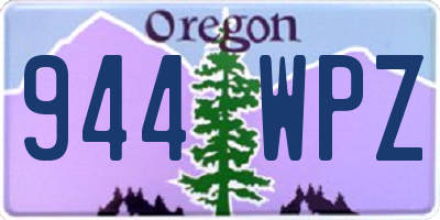 OR license plate 944WPZ