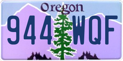 OR license plate 944WQF