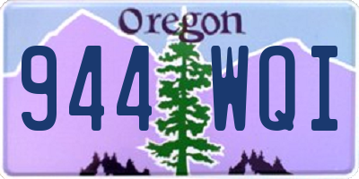 OR license plate 944WQI