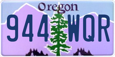 OR license plate 944WQR