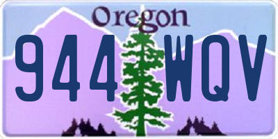 OR license plate 944WQV