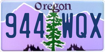 OR license plate 944WQX