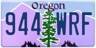 OR license plate 944WRF