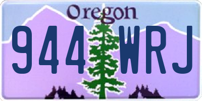 OR license plate 944WRJ