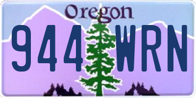 OR license plate 944WRN
