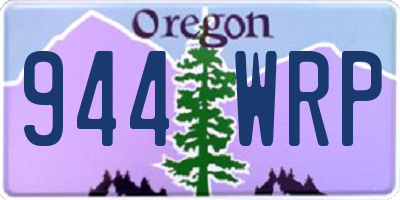 OR license plate 944WRP