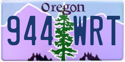 OR license plate 944WRT