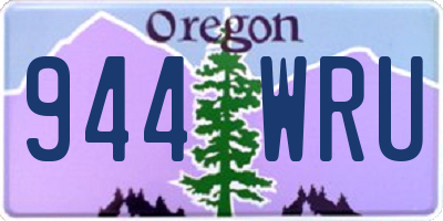 OR license plate 944WRU