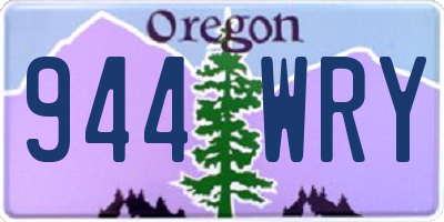 OR license plate 944WRY