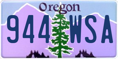 OR license plate 944WSA