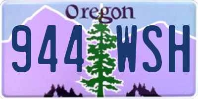 OR license plate 944WSH