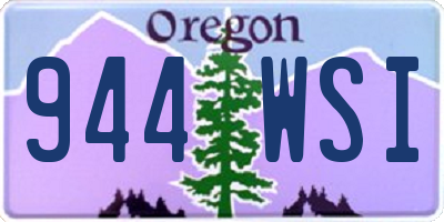 OR license plate 944WSI
