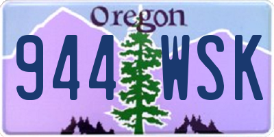 OR license plate 944WSK