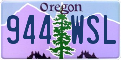 OR license plate 944WSL