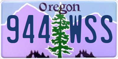 OR license plate 944WSS