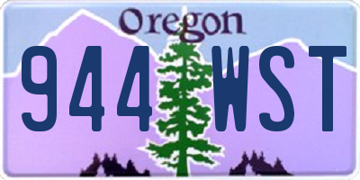 OR license plate 944WST