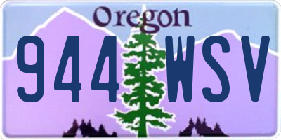 OR license plate 944WSV