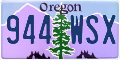 OR license plate 944WSX