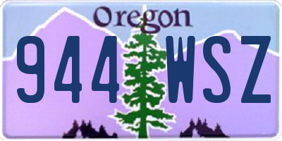 OR license plate 944WSZ