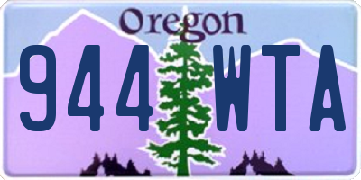 OR license plate 944WTA