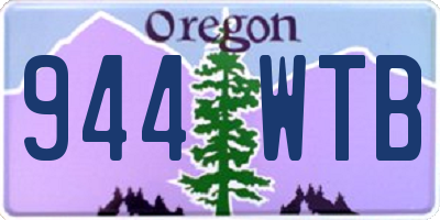OR license plate 944WTB