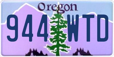 OR license plate 944WTD