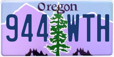 OR license plate 944WTH