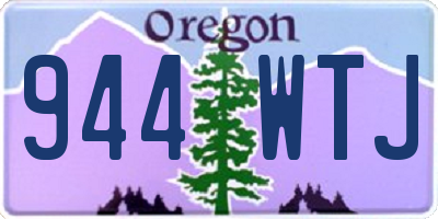 OR license plate 944WTJ