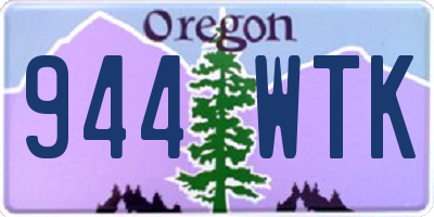OR license plate 944WTK