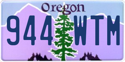 OR license plate 944WTM