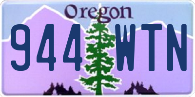 OR license plate 944WTN
