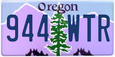 OR license plate 944WTR
