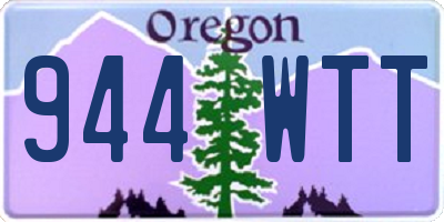 OR license plate 944WTT