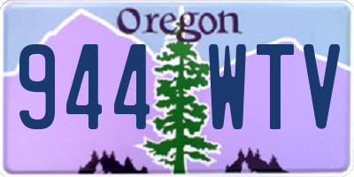OR license plate 944WTV