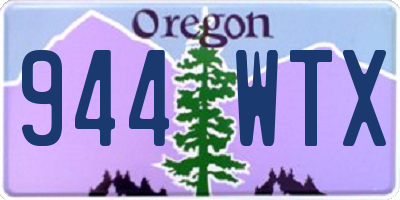 OR license plate 944WTX
