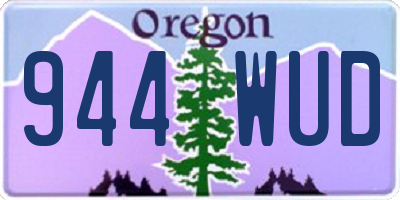 OR license plate 944WUD