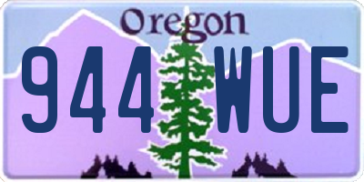 OR license plate 944WUE
