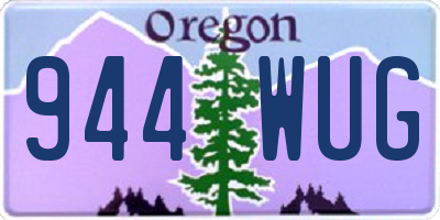 OR license plate 944WUG
